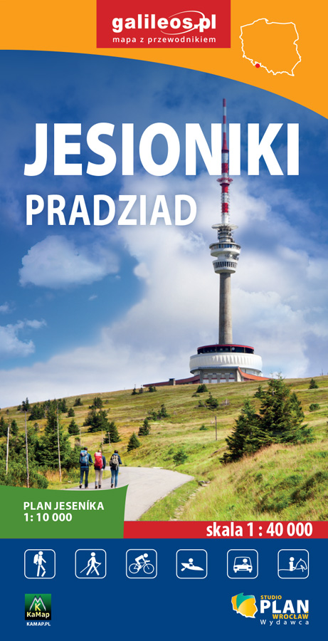 Jesioniki Pradziad Jesenik - mapa papierowa