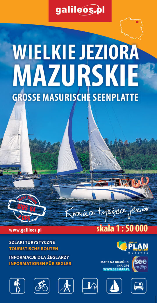 Wielkie Jeziora Mazurskie - mapa papierowa
